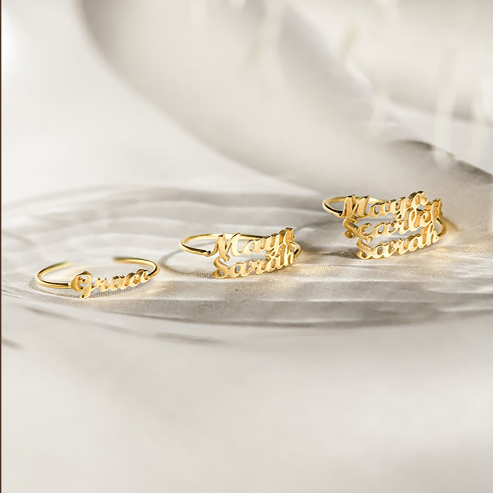 Anillo personalizado con nombr - Initial Ring Custom reseña y precio