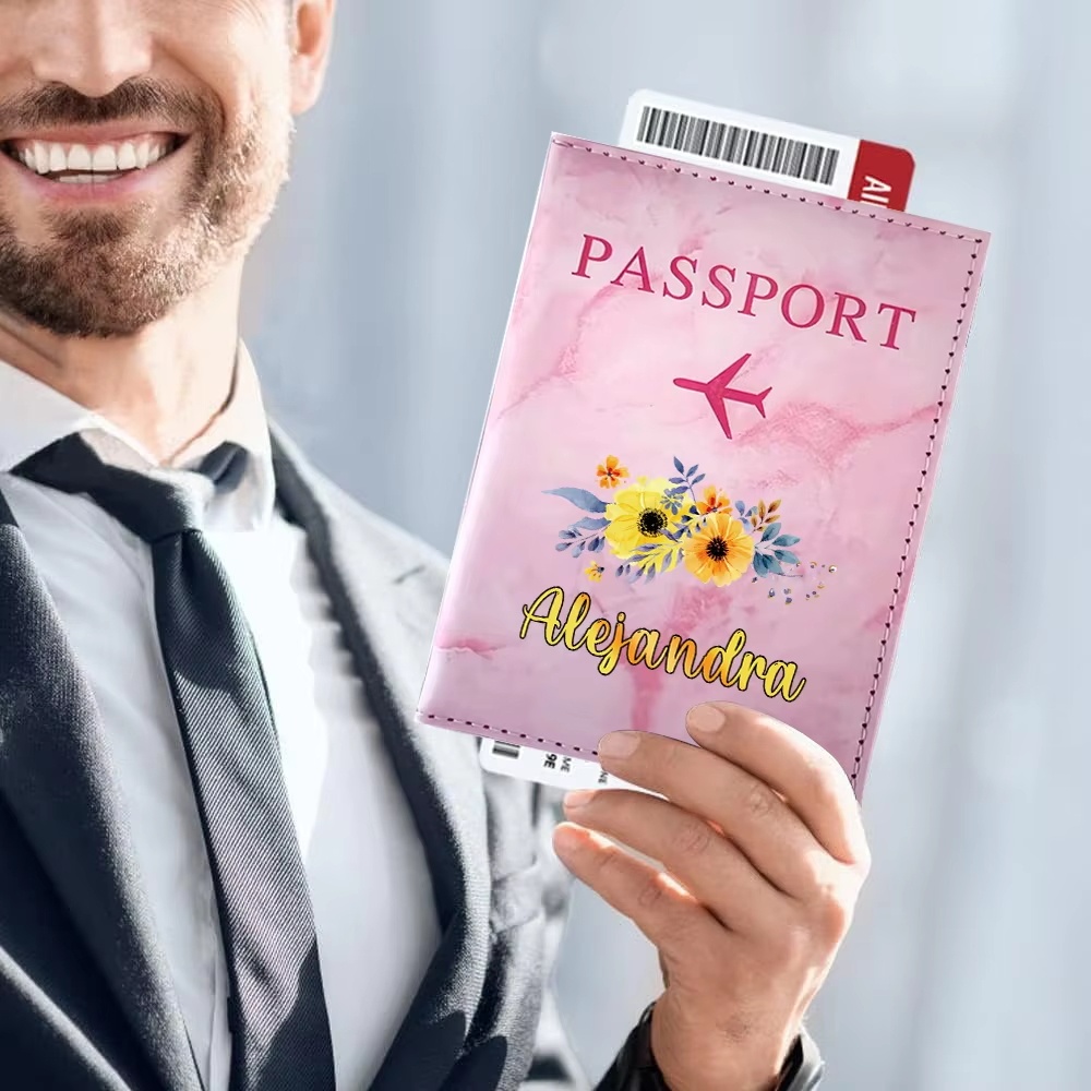 Porta Pasaportes de Cuero Sint - Personalized Name Box reseña y precio
