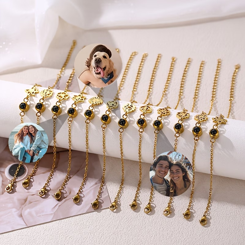 Pulsera Personalizada con Foto - Birth Flower Necklace reseña y precio