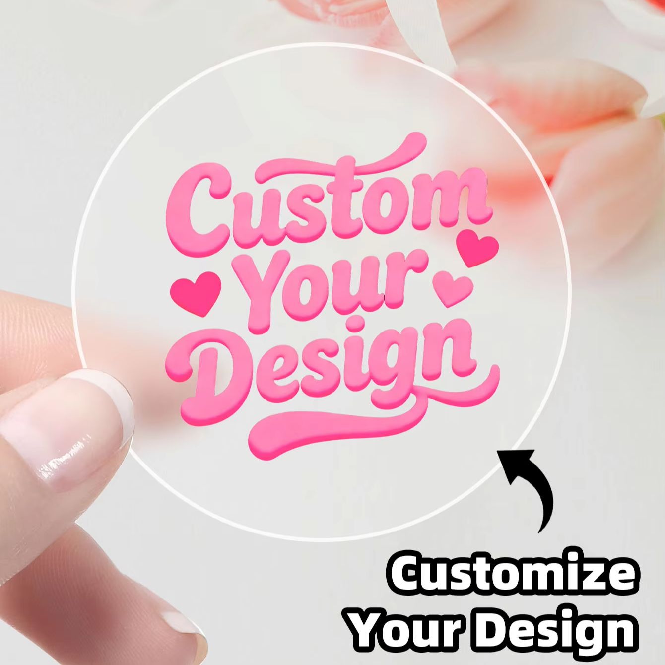 1-90 pegatinas redondas transp - Personalised Candle Label reseña y precio