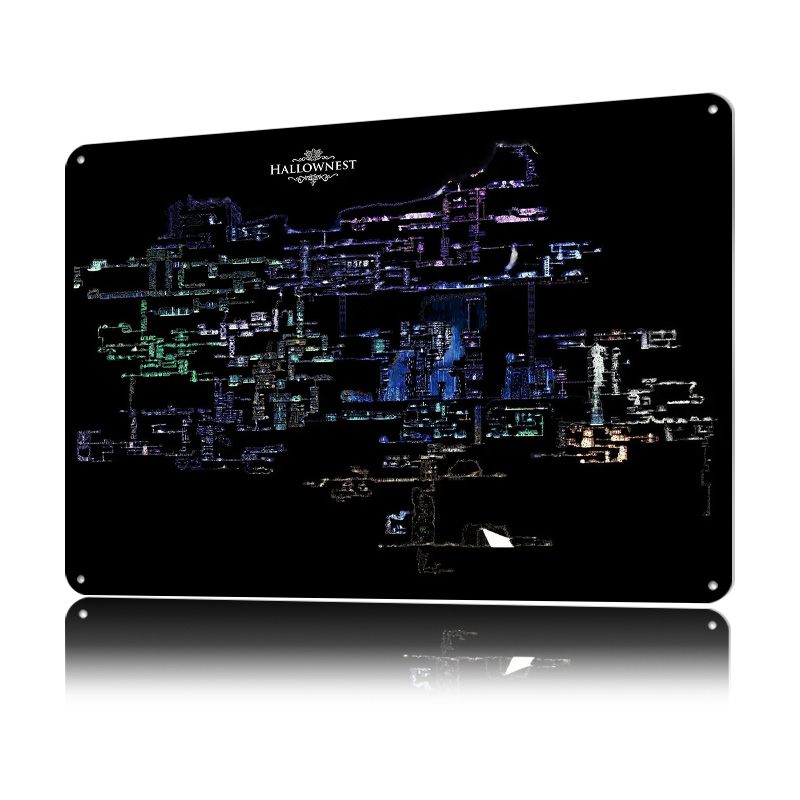 Mapa de Hallownest de Hollow K - Custom Map Poster reseña y precio