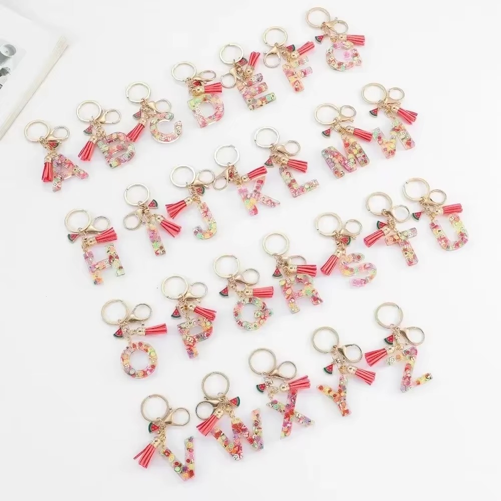 LLavero de A-Z personalizado,  - Monogram Keychain Leather reseña y precio