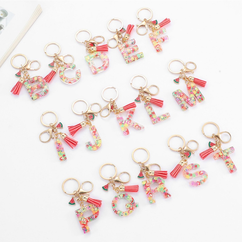 LLavero de A-Z personalizado,  - Monogram Keychain Leather reseña y precio