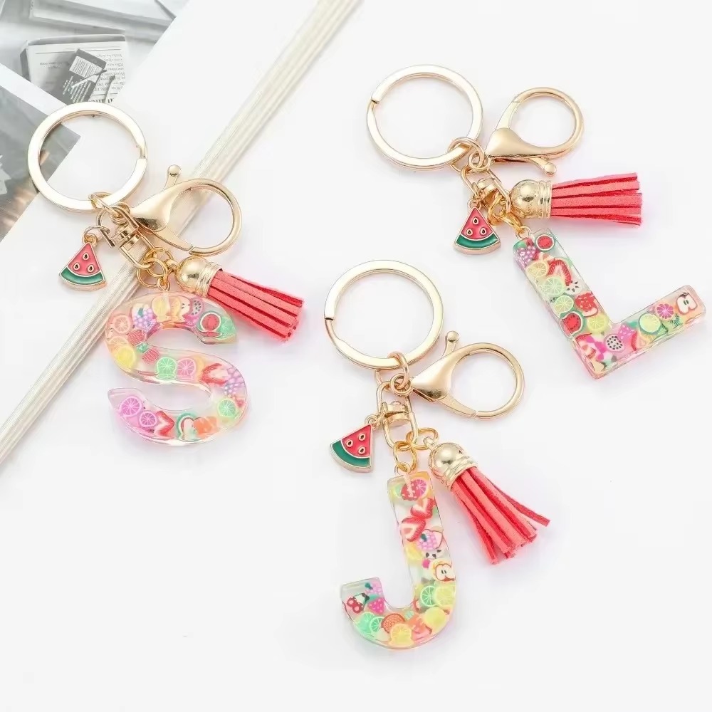 LLavero de A-Z personalizado,  - Monogram Keychain Leather reseña y precio