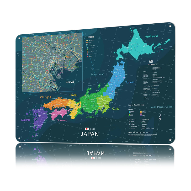 Póster de mapa de Japón y Toki - Custom Map Poster reseña y precio