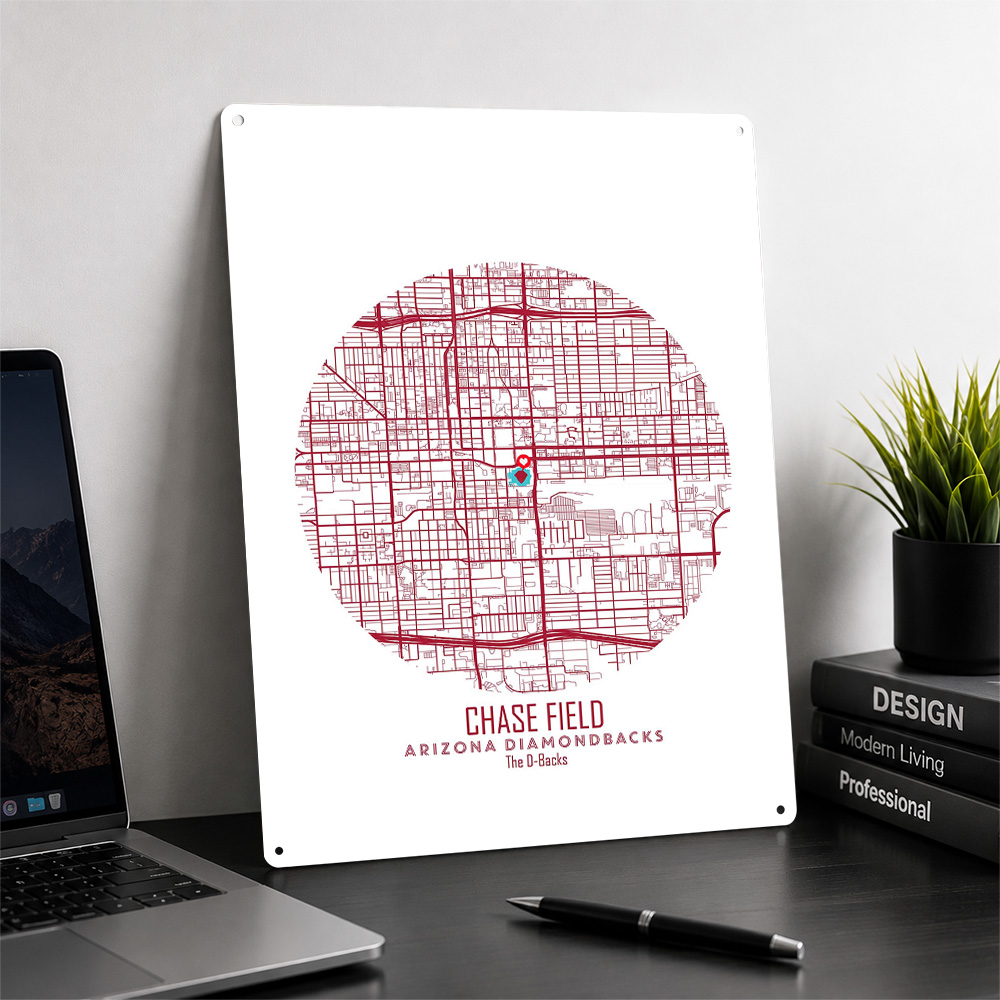 Mapa del Estadio Chase Field,  - Custom Map Poster reseña y precio