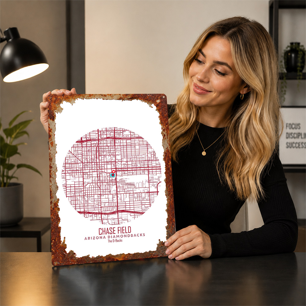 Mapa del Estadio Chase Field,  - Custom Map Poster reseña y precio