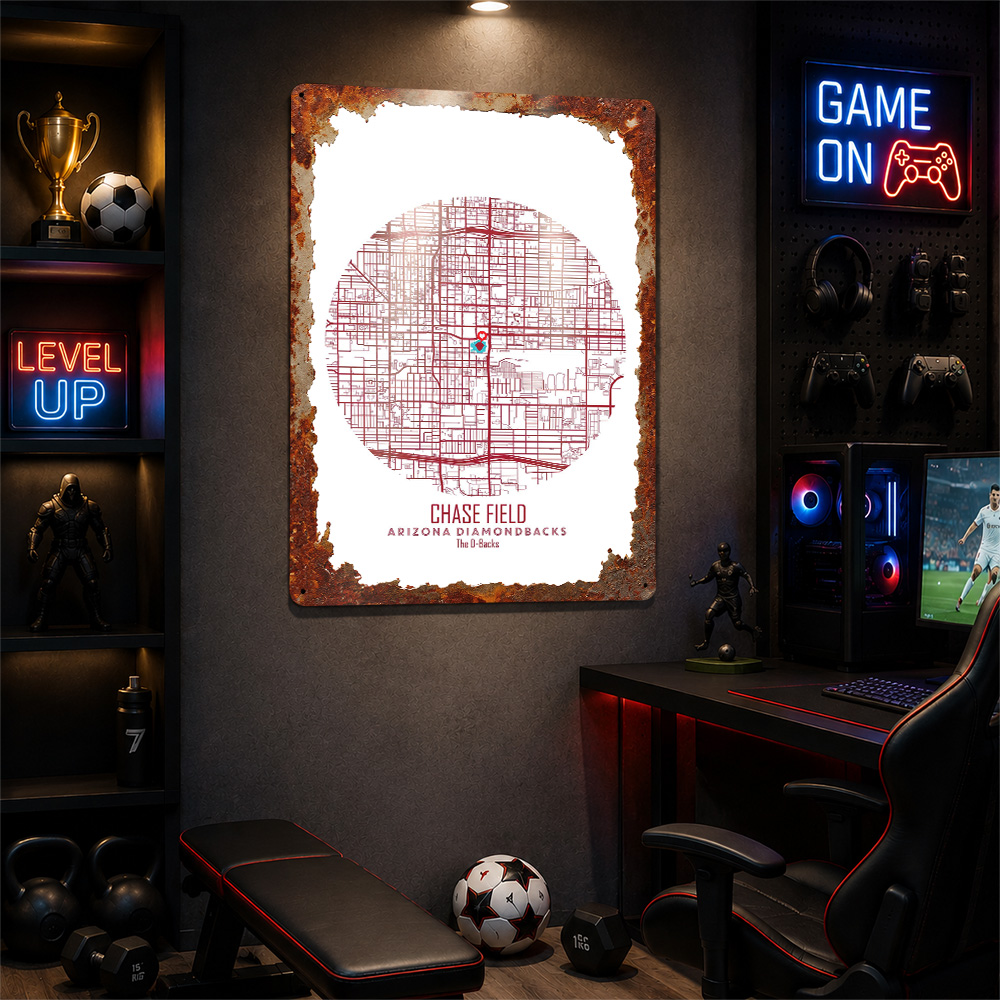 Mapa del Estadio Chase Field,  - Custom Map Poster reseña y precio