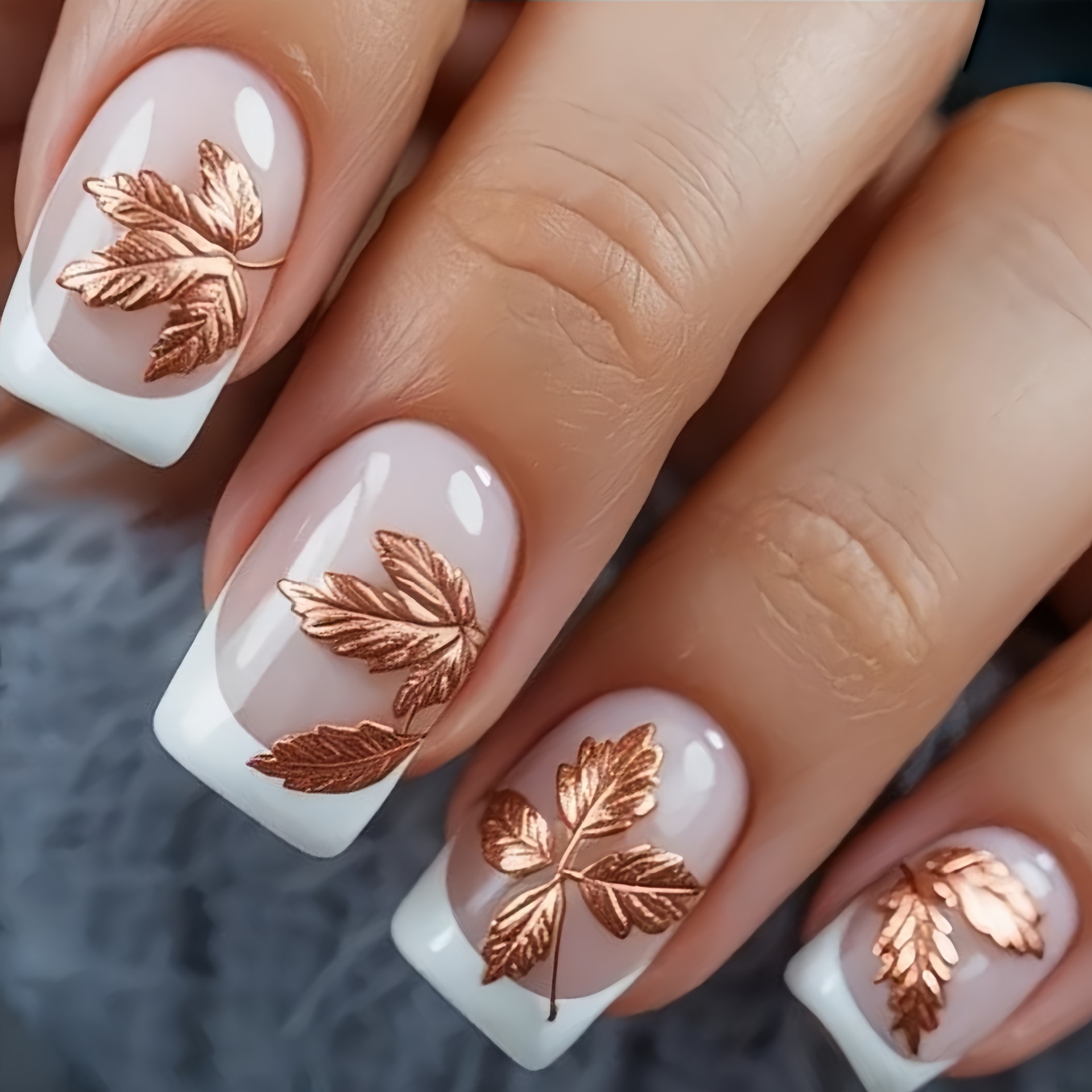 Uñas postizas cuadradas median - Pressed Flower Art reseña y precio