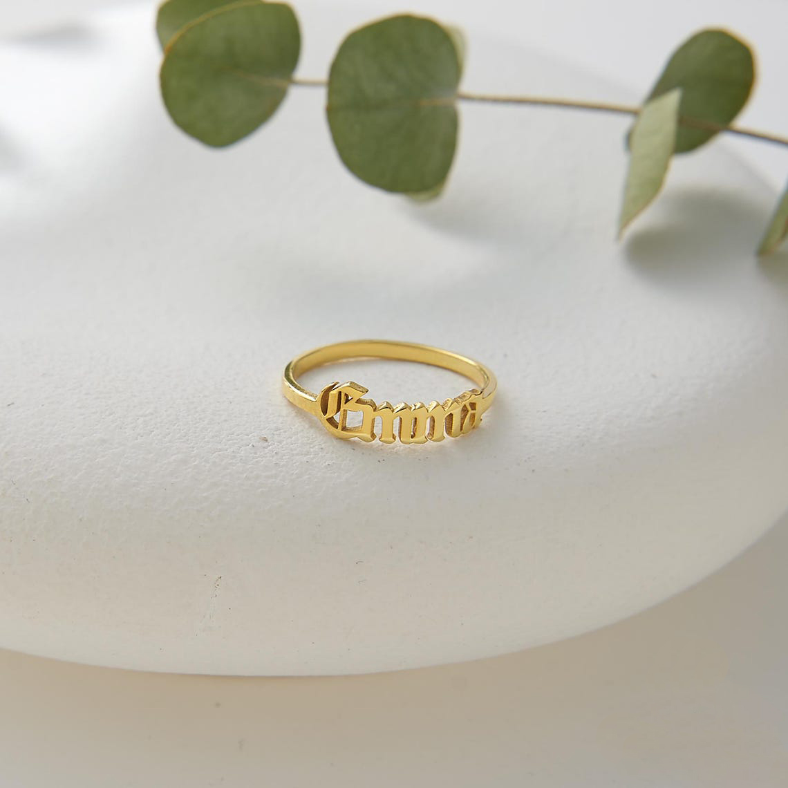 Anillo de oro personalizado pa - Initial Ring Custom reseña y precio