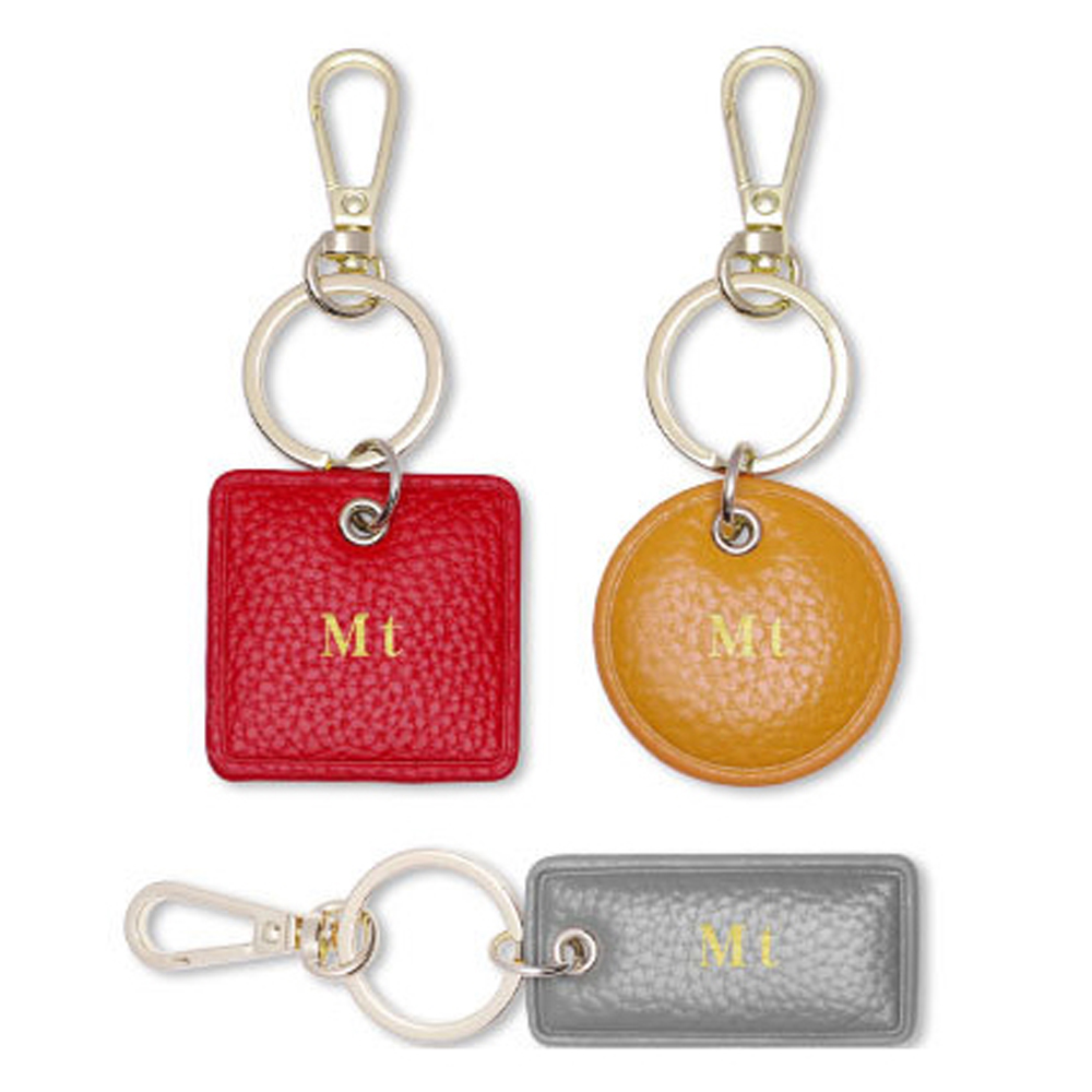 LLavero de cuero con letras pe - Monogram Keychain Leather reseña y precio