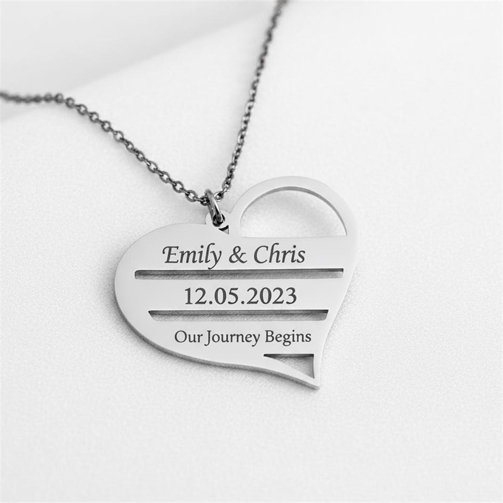 Collar de corazón personalizad - Birth Flower Necklace reseña y precio